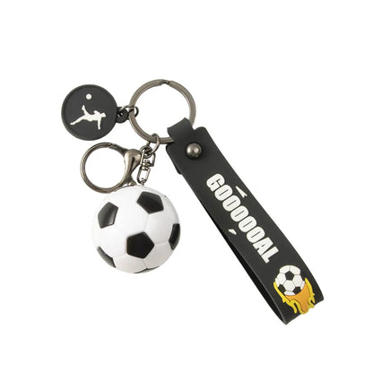 Fashion Letter Football Pvc Unisex Bag Pendant Keychain 1 Piece