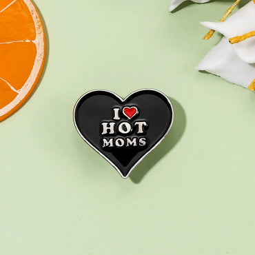 Fashion Letter Heart Shape Alloy Plating Unisex Brooches