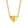 Fashion Letter Heart Shape Stainless Steel Plating Pendant Necklace