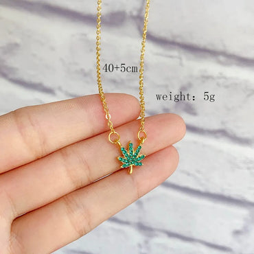 Fashion Letter Leaves Heart Shape Alloy Plating Rhinestones Women's Pendant Necklace 1 Piece