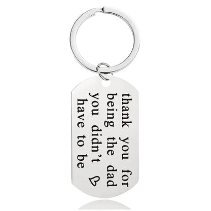 Fashion Letter Metal Printing Keychain 1 Piece