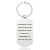 Fashion Letter Metal Printing Keychain 1 Piece