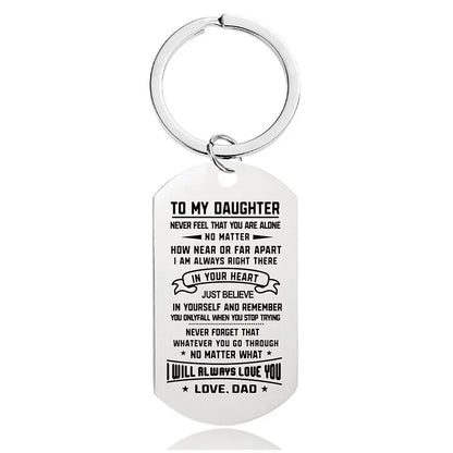 Fashion Letter Metal Printing Keychain 1 Piece