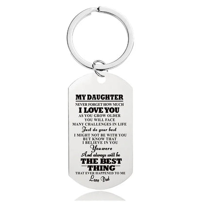 Fashion Letter Metal Printing Keychain 1 Piece