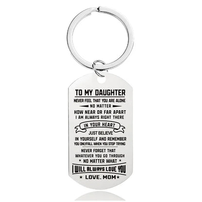 Fashion Letter Metal Printing Keychain 1 Piece