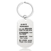 Fashion Letter Metal Printing Keychain 1 Piece