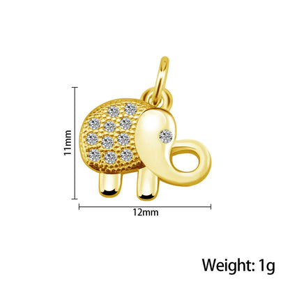 1 Piece Stainless Steel Zircon Letter Palm Mushroom