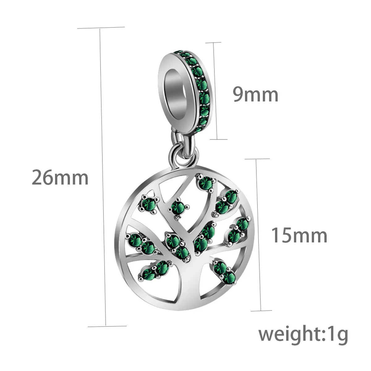 1 Piece Stainless Steel Zircon Letter Palm Mushroom