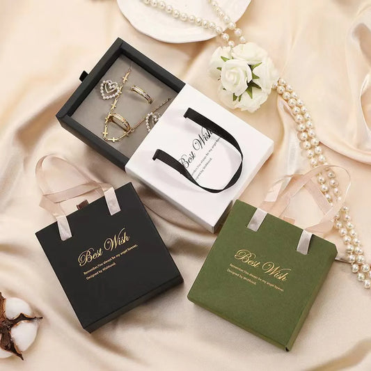 Fashion Letter Paper Jewelry Boxes 1 Piece