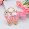 Fashion Letter Plastic Epoxy Keychain 1 Piece