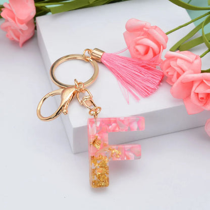 Fashion Letter Plastic Epoxy Keychain 1 Piece