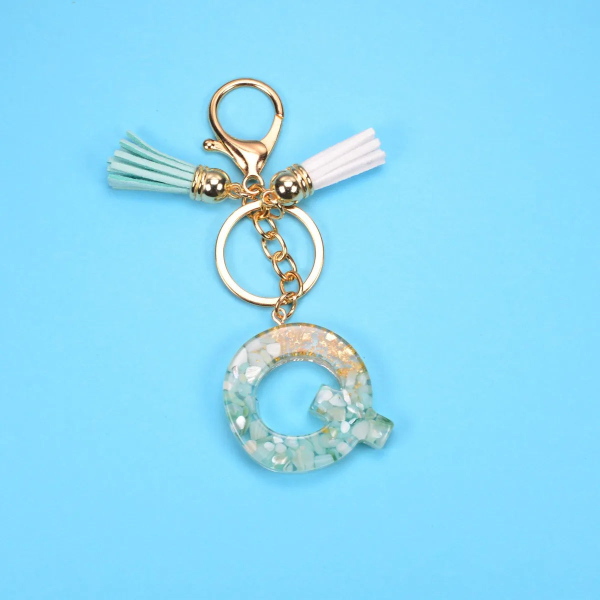 Fashion Letter Resin Unisex Bag Pendant Keychain