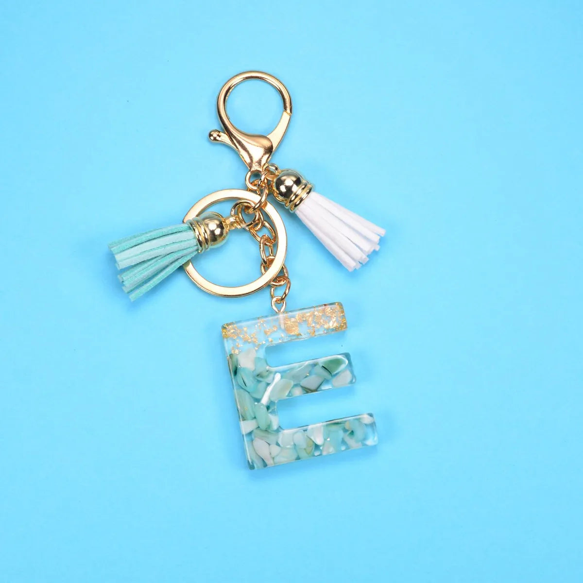 Fashion Letter Resin Unisex Bag Pendant Keychain