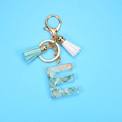 Fashion Letter Resin Unisex Bag Pendant Keychain