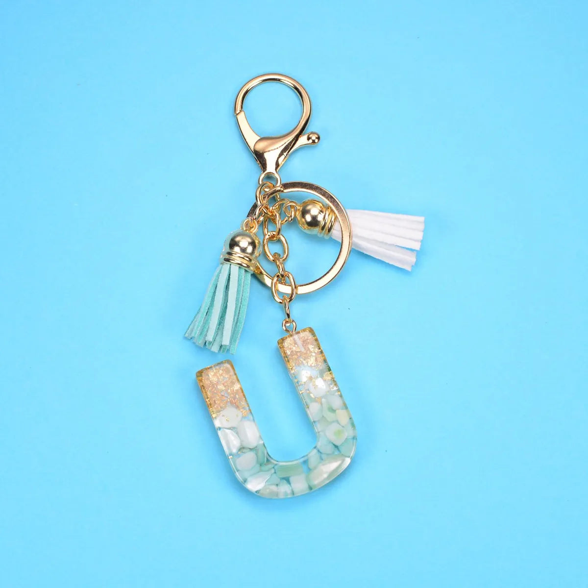 Fashion Letter Resin Unisex Bag Pendant Keychain