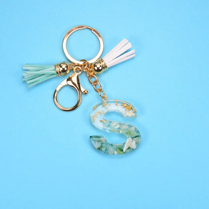 Fashion Letter Resin Unisex Bag Pendant Keychain