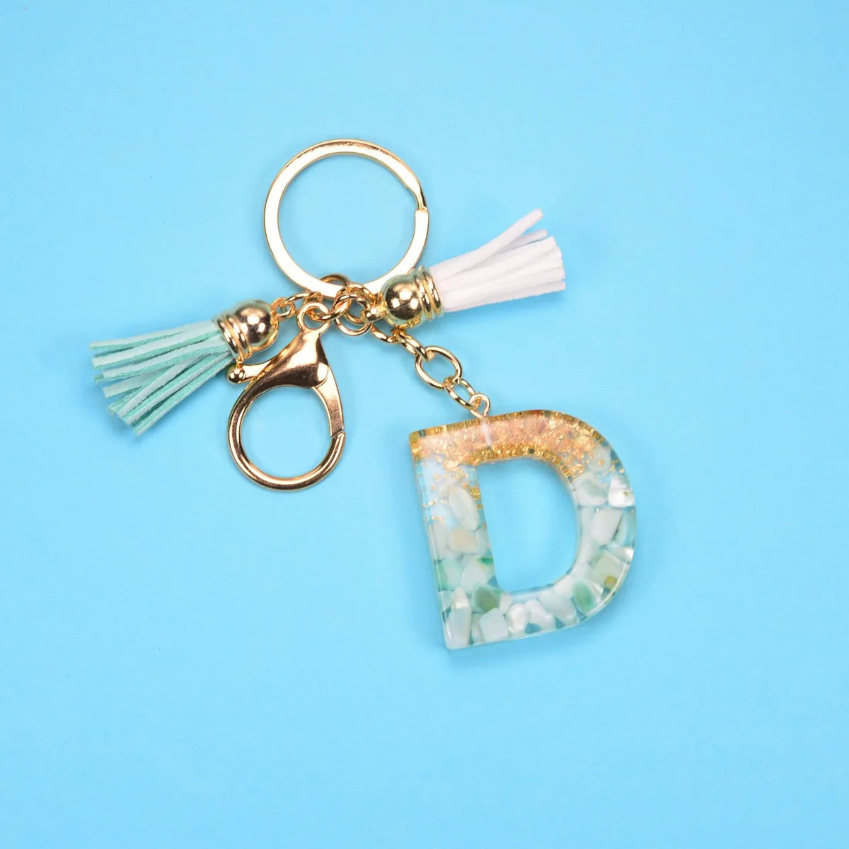 Fashion Letter Resin Unisex Bag Pendant Keychain