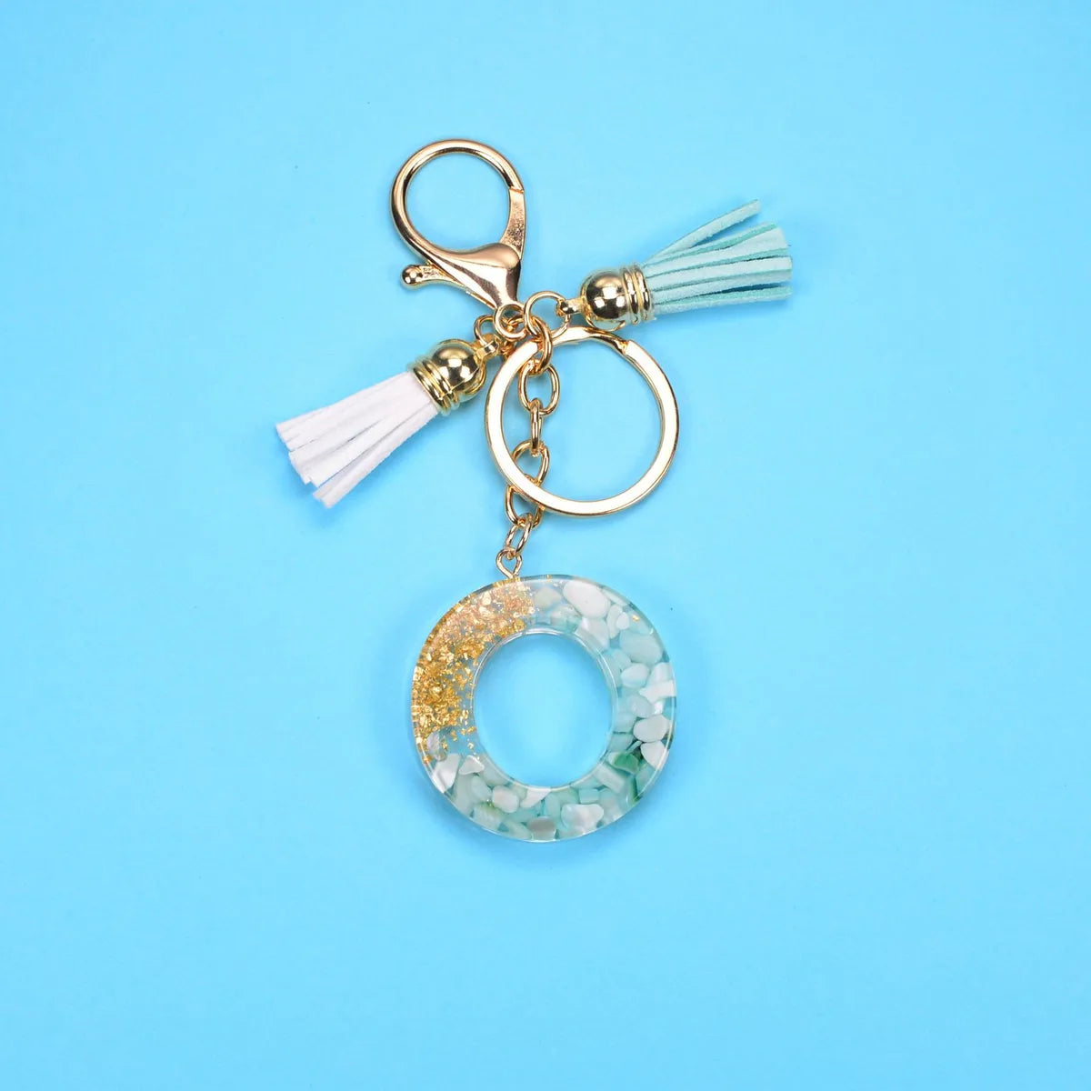 Fashion Letter Resin Unisex Bag Pendant Keychain