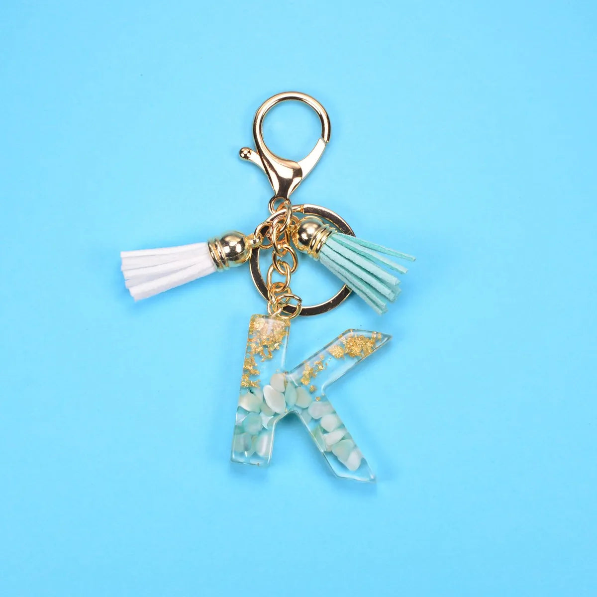 Fashion Letter Resin Unisex Bag Pendant Keychain