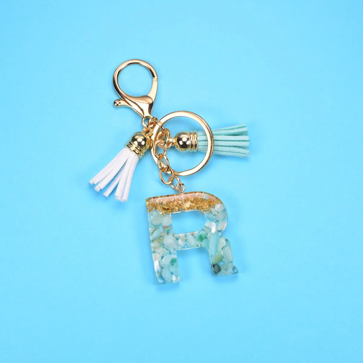 Fashion Letter Resin Unisex Bag Pendant Keychain