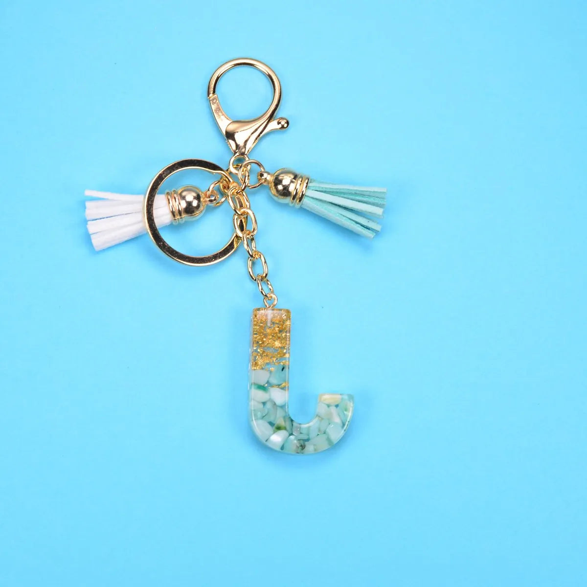 Fashion Letter Resin Unisex Bag Pendant Keychain