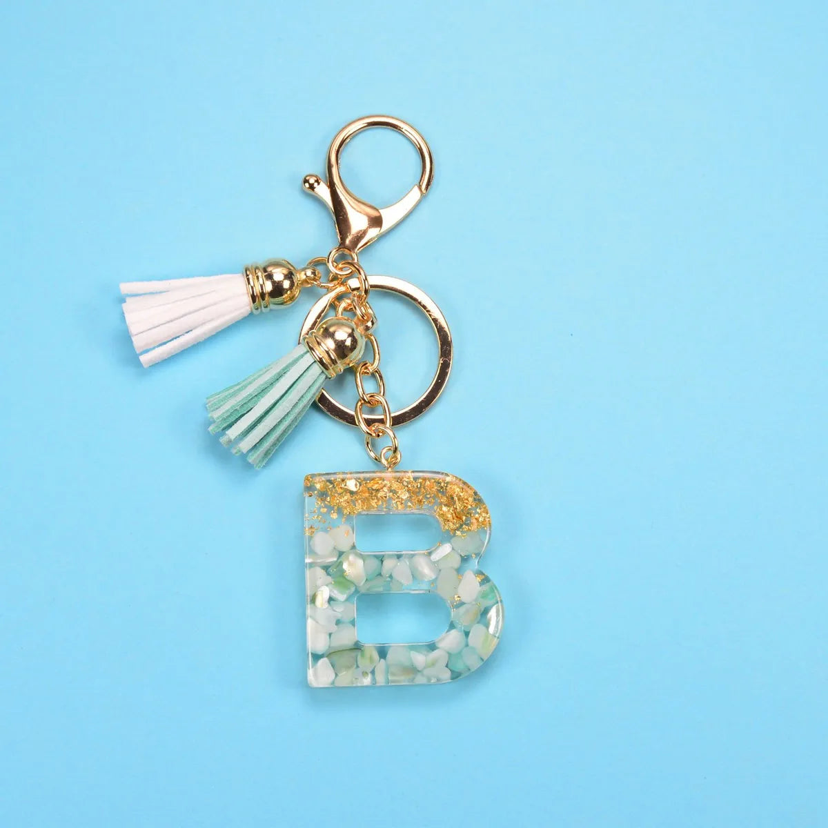 Fashion Letter Resin Unisex Bag Pendant Keychain