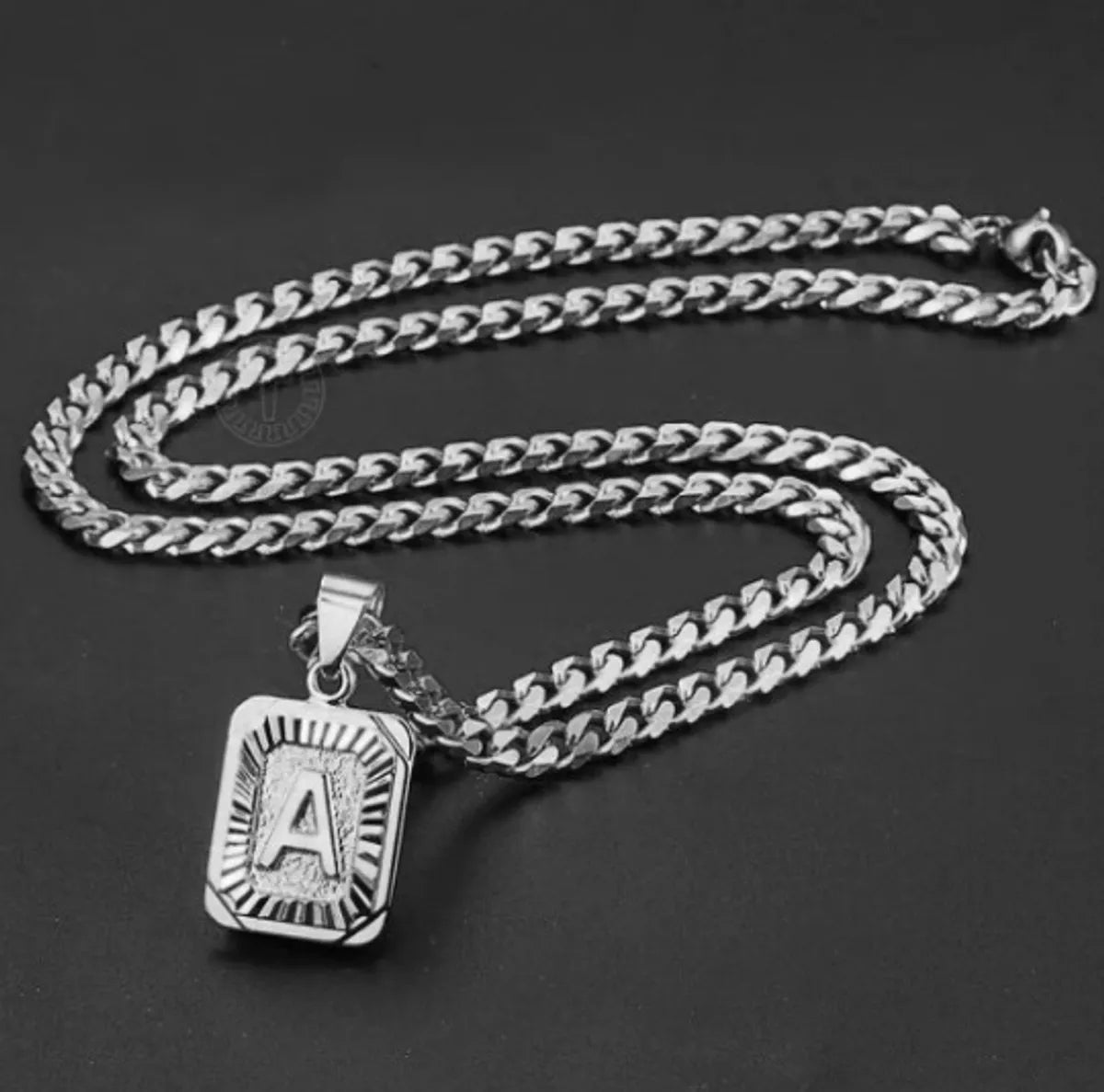 Fashion Letter Stainless Steel Plating Pendant Necklace 1 Piece