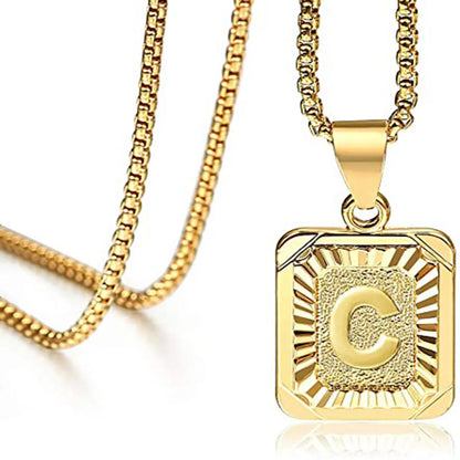 Fashion Letter Stainless Steel Plating Pendant Necklace 1 Piece