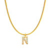 Fashion Letter Stainless Steel Plating Zircon Necklace