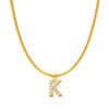 Fashion Letter Stainless Steel Plating Zircon Necklace