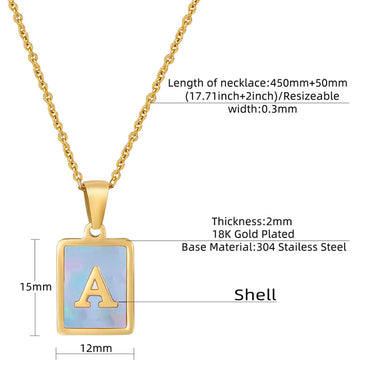 Fashion Letter Titanium Steel Necklace