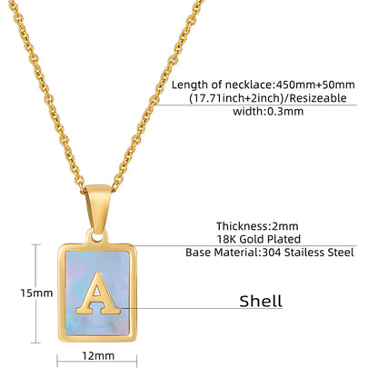 Fashion Letter Titanium Steel Necklace