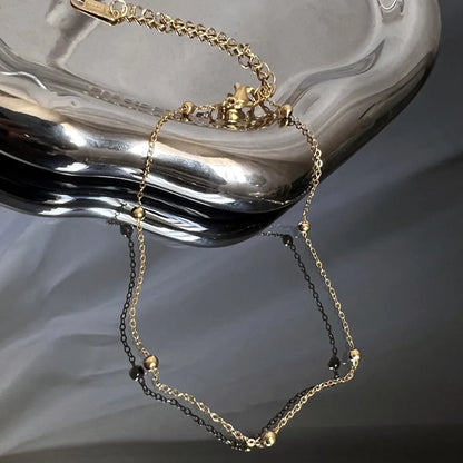 Fashion Letter Titanium Steel Plating Anklet