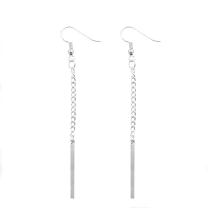 Fashion Water Droplets Plating Alloy No Inlaid Earrings