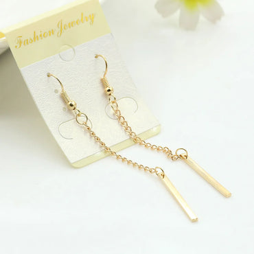 Fashion Water Droplets Plating Alloy No Inlaid Earrings