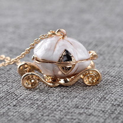 Fashion Magic Pumpkin Car Alloy Necklace Clavicle Chain Accessories Hot Sale