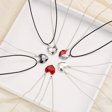 Fashion Magnetic Attracting Necklace Ing Stone Couple Stitching Necklaces