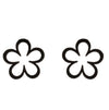 Fashion Maple Leaf Flower Stainless Steel Plating Ear Studs 1 Pair