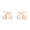 Fashion Maple Leaf Flower Stainless Steel Plating Ear Studs 1 Pair