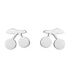 Fashion Maple Leaf Flower Stainless Steel Plating Ear Studs 1 Pair