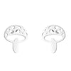 Fashion Maple Leaf Flower Stainless Steel Plating Ear Studs 1 Pair