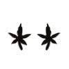 Fashion Maple Leaf Flower Stainless Steel Plating Ear Studs 1 Pair