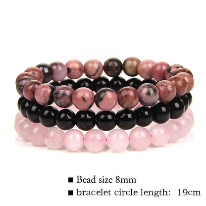 Fashion Marble Crystal Beaded Bracelets