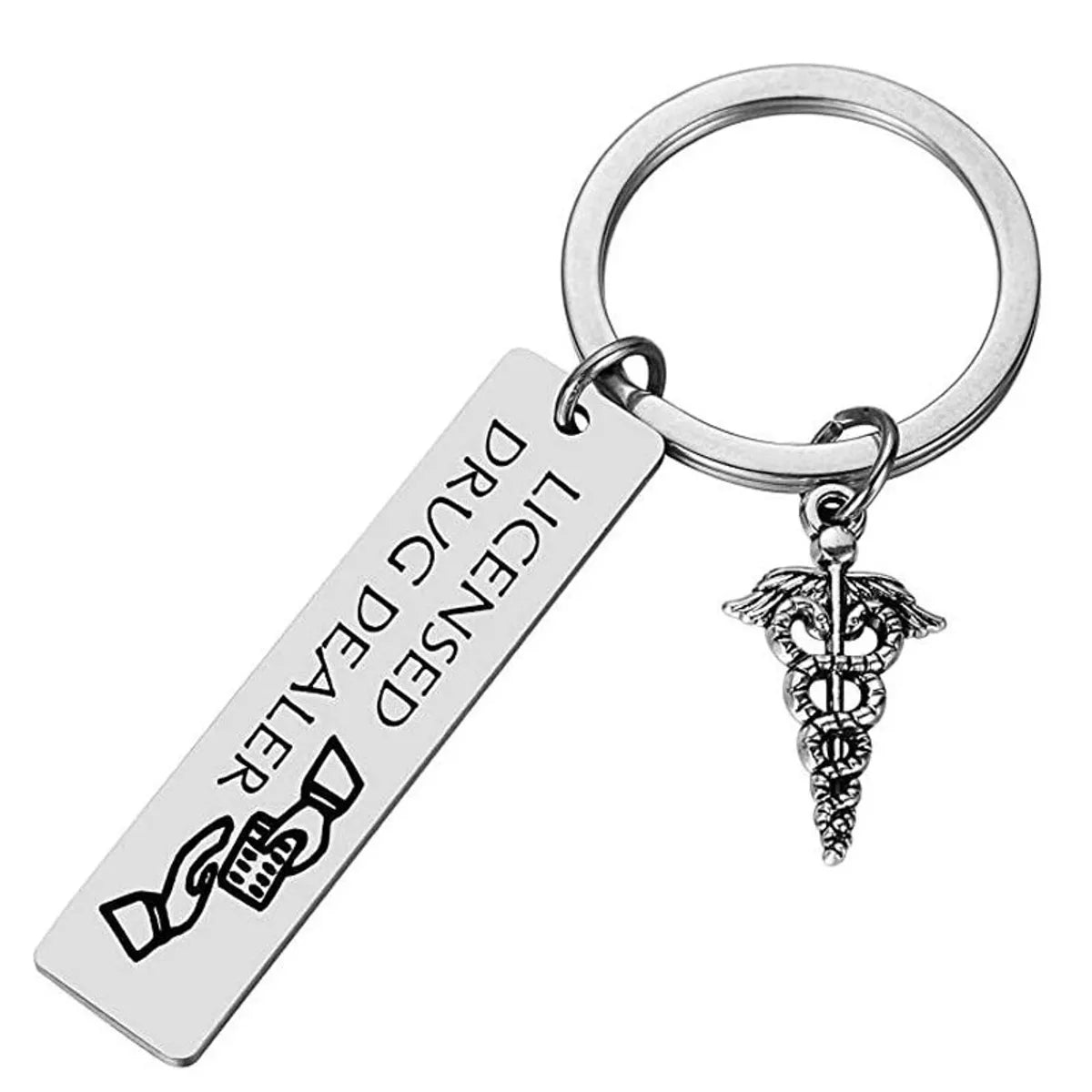 Fashion Medical Student Graduation Holiday Gift Stainless Steel Keychain