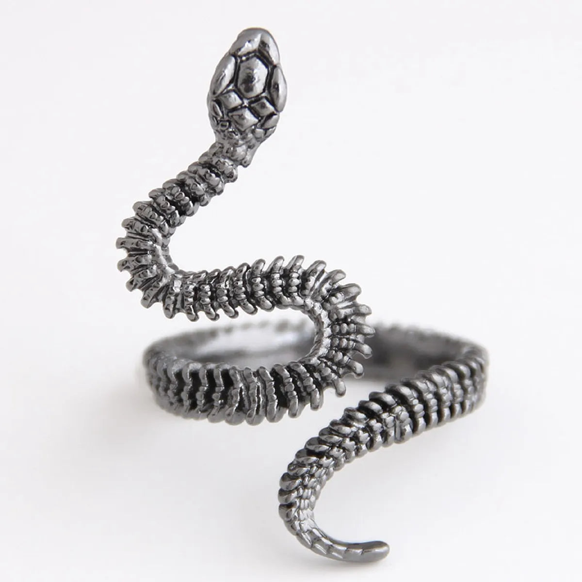 Fashion Metal Auspicious Snake Personality Exaggerated Opening Ring