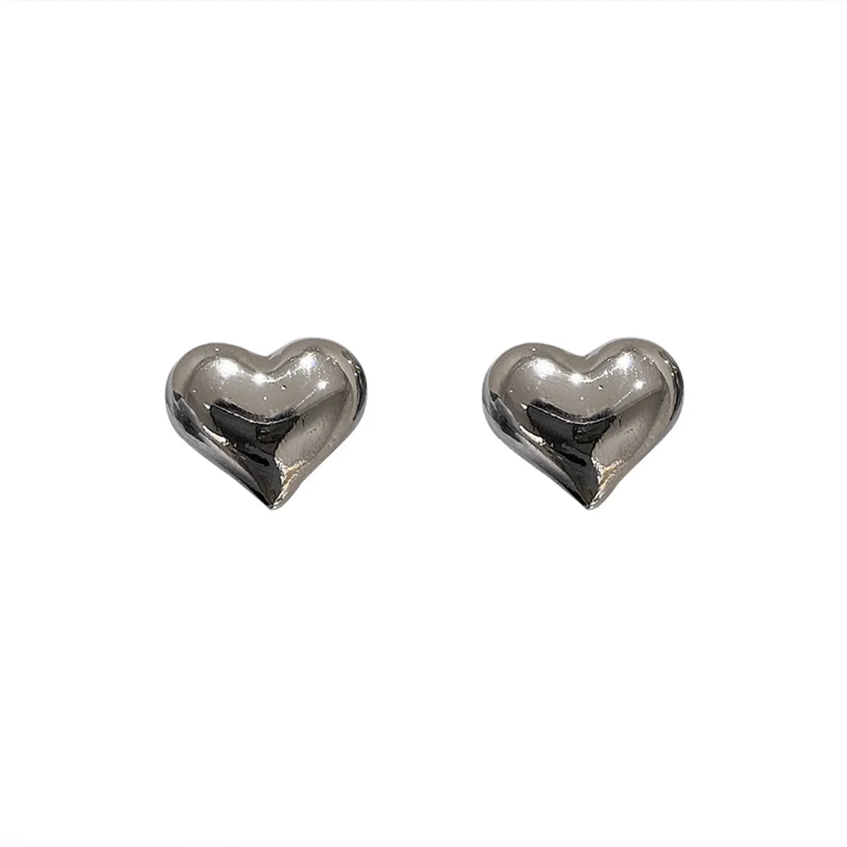 Fashion Metal Three-Dimensional Heart Earrings Wholesale Nihaojewelry