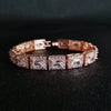 Fashion Micro-Inlaid Copper Platinum-Plated Zircon Bracelet