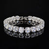 Fashion Micro-Inlaid Copper Platinum-Plated Zircon Bracelet