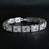 Fashion Micro-Inlaid Copper Platinum-Plated Zircon Bracelet