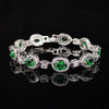 Fashion Micro-Inlaid Copper Platinum-Plated Zircon Bracelet